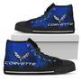 Corvette Thunder High Top Shoes Blue