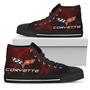 Corvette Thunder High Top Shoes Red