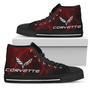 Corvette Thunder High Top Shoes Red