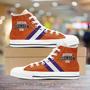 Diehard Clemson Fan Canvas High Top Shoes