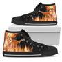 Fighting Like Fire Texas Longhorns High Top Shoes