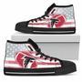 Flag Rugby Atlanta Falcons High Top Shoes