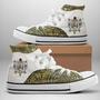 Floral Sigma Gamma Rho High Top Shoes