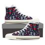 Gardening Pattern High Top Shoes Sneakers