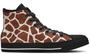 Giraffe Print High Top Shoes Sneakers
