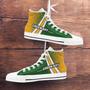 #Gopackgo Green Bay Canvas High Top Shoes