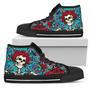 Grateful Dead Skeleton Sneakers High Top Shoes Fan High Top Shoes