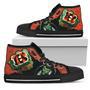 Hulk Punch Cincinnati Bengals High Top Shoes