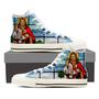 Jesus Stained Glass High Top Shoes Sneakers