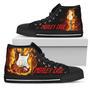 Motley Crue Sneakers Fire Guitar High Top Shoes Idea For High Top Shoes