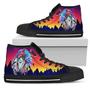 Native Tribal Horse High Top Shoes