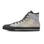 Natural Brown Marble Men's High Top Shoes