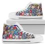 One Piece Symbol High Top Sneakers Fan Anime High Top Shoes