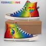 Personalized Name LGBT High Top Shoes