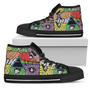 Pink Floyd Psychedelic Sneakers High Top Shoes Fan Gift High Top Shoes