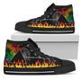 Pink Floyd Sneakers Flame High Top Shoes Music Fan High Top Shoes