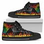 Pink Floyd Sneakers Flame High Top Shoes Music Fan High Top Shoes