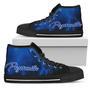 Plymouth Thunder High Top Shoes Blue