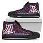 Puzzle Logo With Arizona Wildcats High Top Shoes