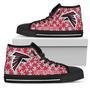 Puzzle Logo With Atlanta Falcons High Top Shoes