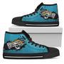 Scratch Of The Wolf Jacksonville Jaguars High Top Shoes