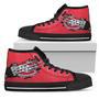 Scratch Of The Wolf Montreal Canadiens High Top Shoes