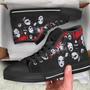 Slipknot High Top Music Rock Custom Rock Band Custom Shoes Music Custom Gift Shoes Black High Top