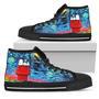 Snoopy Sleeping Starry Night Sneakers High Top Shoes High Top Shoes