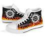 Supernatural Sneakers Fire High Top Shoes Fan High Top Shoes