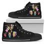 The Rolling Stones Sneakers High Top Shoes For Fan Gift