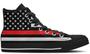 The Thin Red Line High Top Canvas Shoes