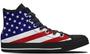 USA Flag High Top Canvas Shoes