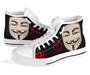 V For Vendetta Sneakers High Top Shoes Fan High Top Shoes