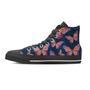Watercolor Butterfly Print Men's High Top Shoes