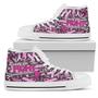 Women's High Top Shoes - Breast Cancer Awareness