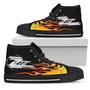 ZZ Top High Top Shoes Flame Sneakers For Music Fan High Top Shoes