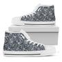 Abstract Nautical Anchor Pattern Print White High Top Shoes