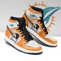 Air Jordan Sneaker High Top Shoes Jack Skellington Miami Dolphins