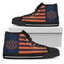 American Flag Auburn Tigers High Top Shoes