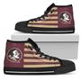 American Flag Florida State Seminoles High Top Shoes