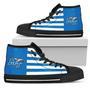 American Flag Middle Tennessee Blue Raiders High Top Shoes