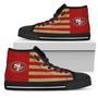 American Flag San Francisco High Top Shoes