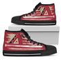 American Flag Vintage Baseball Arizona Diamondbacks High Top Shoes