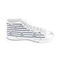 Anchor Rope Nautical Pattern Men'S High Top Shoes White