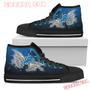 Angel Wings Detroit Lions High Top Shoes Sport Sneakers