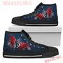 Angel Wings Houston Texans High Top Shoes Sport Sneakers