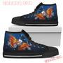 Angel Wings New York Islanders High Top Shoes Sport Sneakers