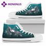 Angel Wings Philadelphia Eagles High Top Shoes White