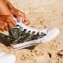 Army Dad / Army Mom Green Camo Canvas High Top Shoes Sneakers