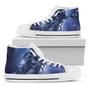Astronaut On Space Mission Print White High Top Shoes